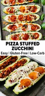 Pizza Stuffed Zucchini Zucchini Boat Recipes Low Carb Meals Easy Zucchini Recipes