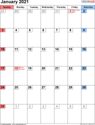 They come in different styles for you to choose from. January 2021 Calendar Templates For Word Excel And Pdf