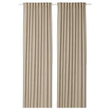 Aina Rideaux 2 Pieces Beige 145x300 Cm Ikea En 2020 Rideaux Rideaux Suspendus Rideau Beige