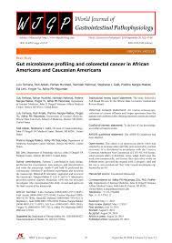 Maybe you would like to learn more about one of these? Pdf Gut Microbiome Profiling And Colorectal Cancer In African Americans And Caucasian Americans