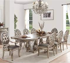 Ashley porter 9 piece rect ext table set furniture w/ upholstered chairs d697 $1,495.00 versailles 9 piece formal luxury dining room set 120 table 8 chairs bone white Acme Furniture Northville 66920 6x66922 2x66923 9 Piece Traditional Dining Set With Rectangular Table Nassau Furniture And Mattress Dining 7 Or More Piece Sets