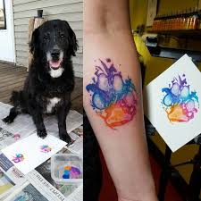 Dog paw print sketch at paintingvalley com explore collection of. People Are Branding Themselves With Dog Paw Tattoos