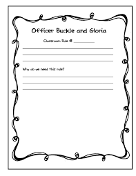 Officer Buckle And Gloria Pbis Rule Be Safe Classroom Rule Activity Sheet Officer Buckle And Gloria Officer Buckle Classroom Lessons