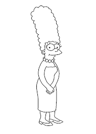 In this section, find a large selection of coloring pages homer simpson. Simpsons Marge Coloring Pages For Kids Printable Free Easy Cartoon Drawings Disney Drawings Sketches Disney Art Drawings