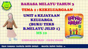 Kertas peperiksaan ini adalah bahasa melayu untuk murid darjah 3 mengikut kurikulum standard sekolah rendah (kssr). Bahasa Melayu Tahun 3 Unit 2 Kejayaan Keluarga Ms10 Youtube