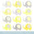 Yellow And Grey Baby Shower Invitations
