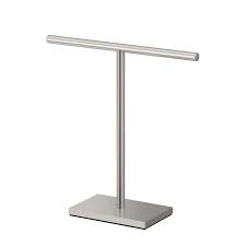 Satin nickel hand towel holder. Gatco Modern Rectangle Base Countertop T Style Hand Towel Holder 11 1 8 Inch H Satin Nicke The Home Depot Canada