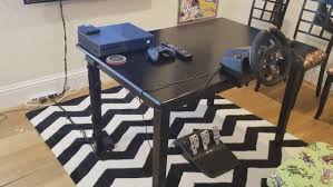 Adjustable wheel, gear shifter and pedal positions, use with your own chair. Build A Home Racing Simulator On Almost Any Budget