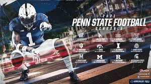 Helmet and football coloring page. Penn State Football Releases Digital 2021 Schedule Posters Onward State