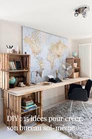 Diy 15 Idees Pour Creer Son Bureau Soi Meme Idee Deco Originale Idee Deco Mobilier De Salon