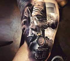 Painless and easy to apply. Smoking Man And Train Tattoo By Arlo Dicristina Post 23167