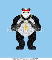 Gangster bear svg etsy from i.etsystatic.com choose from 7600+ gangsta bear graphic resources and download in the. Panda Gangster And Bandit Cool Bear Swag Gangsta Animal Guy Rapper Canstock