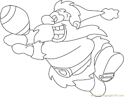 Sports and adventure coloring book. Santa Playing Rugby Coloring Page For Kids Free Santa Claus Printable Coloring Pages Online For Kids Coloringpages101 Com Coloring Pages For Kids