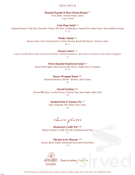 Green Gables Restaurant Menu In Jennerstown Pennsylvania