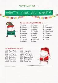 Elf Name Christmas Card Moonpig