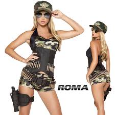 Costume Play Clothes Roma Costume Rome Rm 4332 Army Babe Five Points Set Of15 Regular Article Military Uniform Armed Forces Camouflage Self Defense