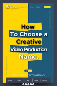 How To Choose A Creative Video Production Company Name In 2020 Shop Name Ideas Store Names Ideas Gift Shop Names