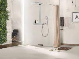 This bathroom floor plan doesn't allow for a shower, so if you want one, you'll have to place a portable shower head over the tub. Floor Level Shower Guide To Planning Hansgrohe Int