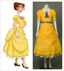 Tarzan Jane Porter Yellow Dress Ball Gown Cosplay Costume &575 | eBay