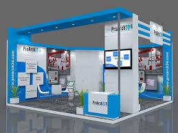 Exhibition Stall 3d Model Free The Downloaded Package Includes 3ds Max 2012 File With V Ray Rendering Setup F Exhibition Stall Exhibition Stand Stall Designs