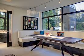 Modern Banquette Seating For Contemporary Dining Room And Pillows Home Design Ideas Gall Booth Seating Banquette Seating In Kitchen Dining Room Contemporary