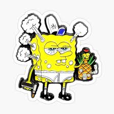 Unlike the other media of painting acrylic painting ideas while more affordable also need to be well planned for the end product to look nice. Stoner Spongebob Greeting Card By Jaysonds Redbubble