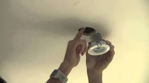 The spotlights in the bathroom look different to the ones elsewhere in the house and there don't seem to be any moving parts that would allow us to get to the bit where the bulb goes. Cherry Led A Guide To Replacing A Led Recessed Downlight Youtube