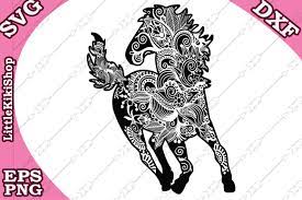 Download Zentangle Horse Svg Mandala Horse Svg Zentangle Animal Svg By Littlekikishop Thehungryjpeg Com