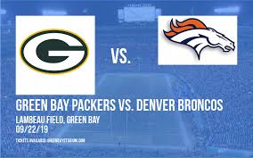 Parking Green Bay Packers Vs Denver Broncos Tickets 22nd