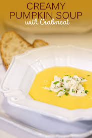John Besh S Creamy Pumpkin Soup With Crabmeat Is So Luxurious Recipe Creamy Pumpkin Soup Pumpkin Soup Recipe Pumpkin Soup