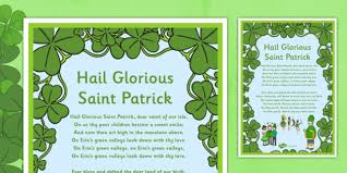 Patrick drive all the snakes out of ireland? Hail Glorious Saint Patrick Song Lyrics Teacher Made