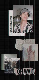 Taehyung Aesthetic Wallpaper Foto Tangan Ilustrasi Orang Gambar Potret