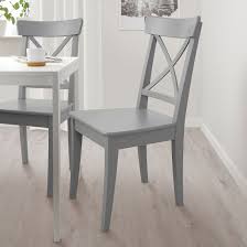 Ingolf Chair Gray Ikea Wood Dining Room Chairs Ikea Dining Chair Grey Kitchen Chair