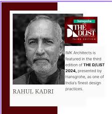 IMK Architects has been featured in the third edition of The D/List 2024  presented by hansgrohe as one of India's leading design practices.