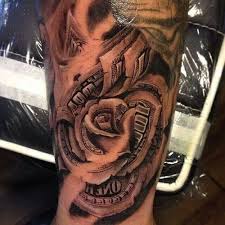 Check spelling or type a new query. Impressive Black Ink Money Rose Tattoo Design For Sleeve