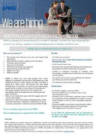 Lejla Ahmic Audit Services Kpmg Audit Services High Energy We Are Hiring