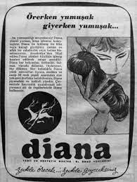 oguz topoglu diana orgu yunleri 1967 nostaljik eski reklamlar nostalgia klasik reklamlar reklam