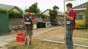 Animals remember the short, sharp but safe shock and develop respect for the fence. How To Erect Temporary Fencing Diy At Bunnings Youtube