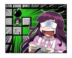 Mikan ahem, bombing at Bomberman, shes trying her best okay :D (art by  古河おどろ) : rdanganronpa