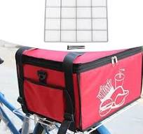 Caja de entrega de bicicletas eléctricas Soporte de bolsa de alimentos con  accesorios para ciclismo