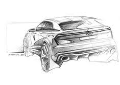 New Audi Q8 Sport Concept Is A 469hp Suv Heading Our Way Fast Carscoops Car Design Sketch Car Design Car Sketch