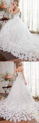 169 99 Ball Gown Wedding Dresses Strapless Chapel Train Satin Tulle Strapless Sparkle Shine With Crystals Flower 2020 Wedding Dresses Ball Gown Wedding Dress Gown Wedding Dress