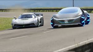 Mercedes Benz Vision Avtr Vs Koenisegg Jesko At Highlands In 2020 Mercedes Benz Mercedes Benz
