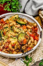 Rustic Italian Vegetable Bake Monkey And Me Kitchen Adventures Recipe Vegetable Recipes Baked Vegetables Best Vegetable Recipes