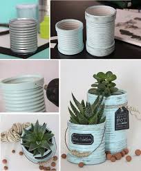 Recycler Des Boites De Conserve En Pots De Fleurs Idee Creative Boites De Conserve Recyclees Boite De Conserve Deco Boite De Conserve