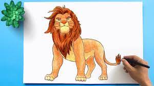 Draw this cute lion by following this drawing lesson. How To Draw A Lion Easy Lion King Drawing Step By Step Youtube