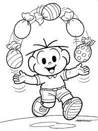 Desenho De Cebolinha Fazendo Malabarismo Para Colorir Tudodesenhos