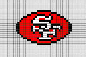 San Francisco 49ers Pixel Art Pixel Art Plastic Canvas Stitches Witch Cross Stitch