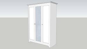 Currently in pieces and needs assembly. Aspelund Wardrobe W 3 Doors 3d Warehouse