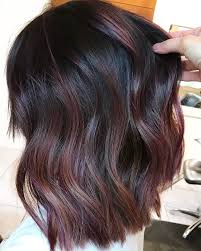 How To Try The Violet Copper Hair Trend Without Bleaching Your Whole Head Brunette Hair Color Hair Trends Auburn Hair Balayage